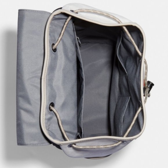 Coach | Bags | Coach Backpack In Colorblock Signature Canvas With Coach ...